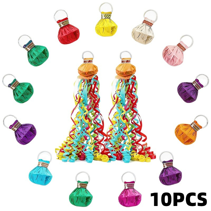 Confetti Cannon Tube - 10 قطع من قصاصات الورق الملونة