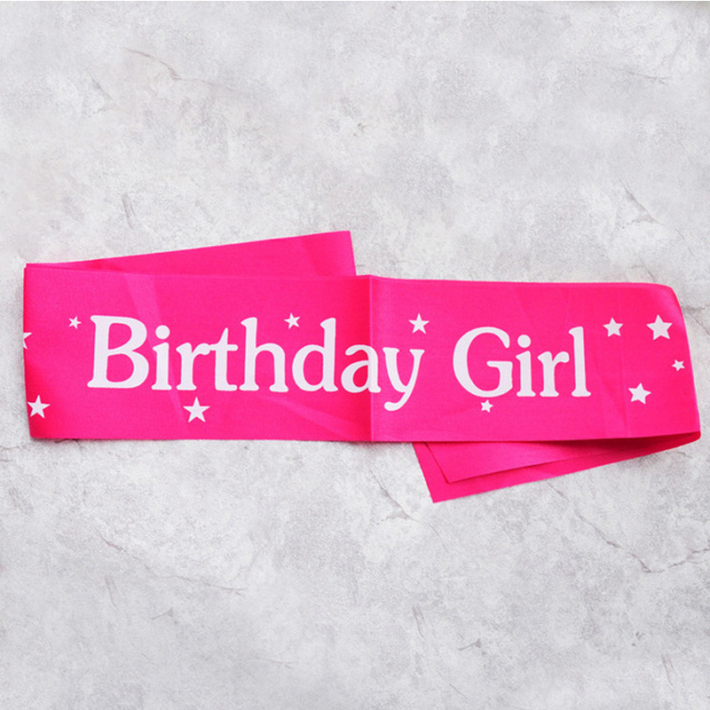 عيد ميلاد فتاة أشرطة حزام الكت - مراجعة Birthday Sash Glitter وسعره