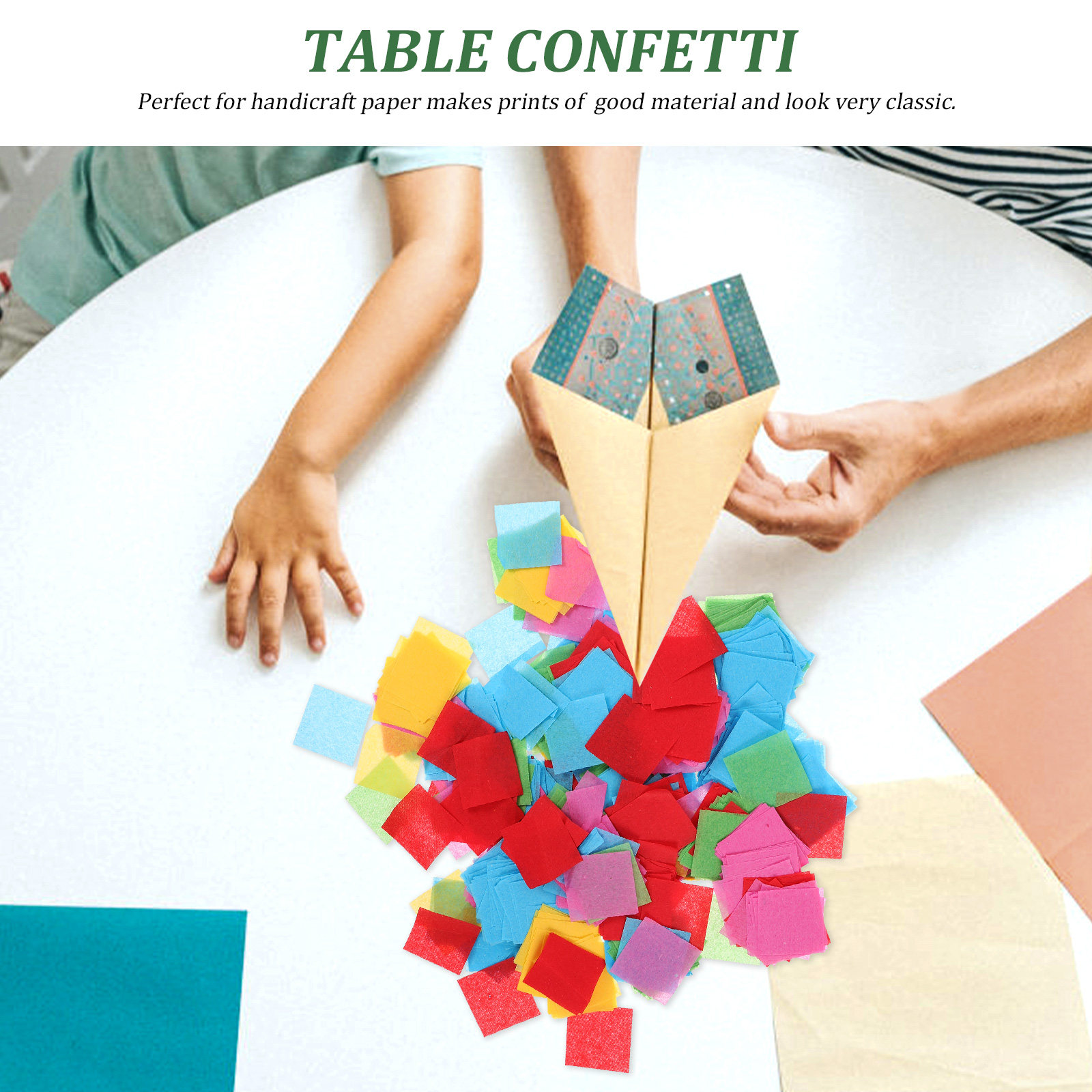 كيس واحد من مربعات ورق المنادي - مراجعة Papercraft Supply Confetti وسعره